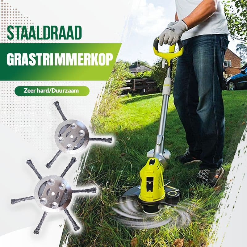 Staaldraad grastrimmerkop