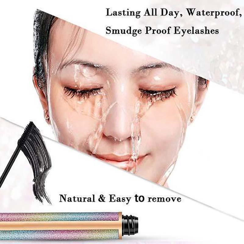 4D Vivid Galaxy Dikke Zijdevezels Waterproof Verlengende Mascara