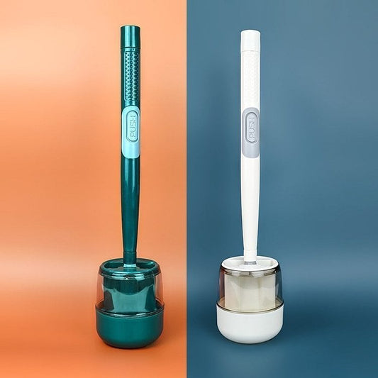 Huishoud Silicone Toiletborstel met lange steel