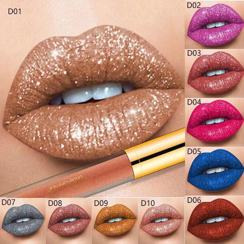 ✨💎💄Metallic vloeibare diamant glitter lippenstift