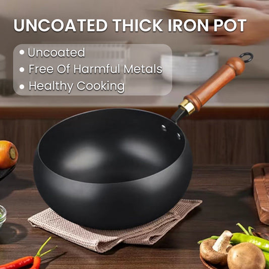🔥Uitverkoop 50% UIT🔥Artisan Gietijzeren Braadpan, Ongeëmailleerd