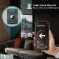 AirTag Portemonnee voor Heren - met Pop-up Aluminium Behuizing, Geldclip, Slanke Leren Vakken, Creditcardhouder met RFID-blokkering, Minimalistische Bifold Portemonnee