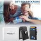 AirTag Portemonnee voor Heren - met Pop-up Aluminium Behuizing, Geldclip, Slanke Leren Vakken, Creditcardhouder met RFID-blokkering, Minimalistische Bifold Portemonnee