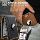 AirTag Portemonnee voor Heren - met Pop-up Aluminium Behuizing, Geldclip, Slanke Leren Vakken, Creditcardhouder met RFID-blokkering, Minimalistische Bifold Portemonnee