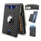 AirTag Portemonnee voor Heren - met Pop-up Aluminium Behuizing, Geldclip, Slanke Leren Vakken, Creditcardhouder met RFID-blokkering, Minimalistische Bifold Portemonnee