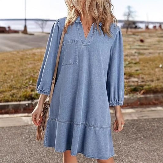 Casual denimjurk voor vrouwen