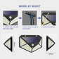 100 LED solar lampen buiten——super heldere wandlamp met bewegingssensor