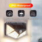 100 LED solar lampen buiten——super heldere wandlamp met bewegingssensor