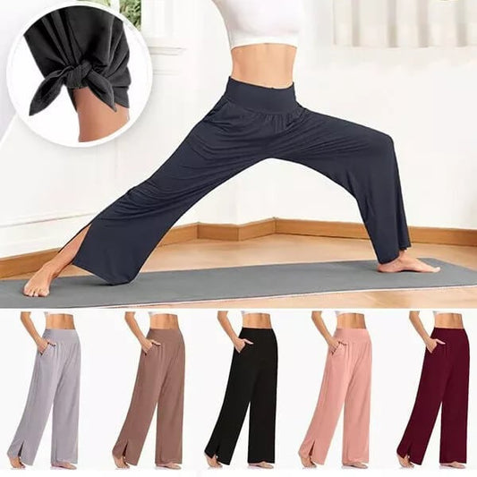 koop twee gratis verzending  Dames wijde pijpen Casual Loose Yoga Sweatpants