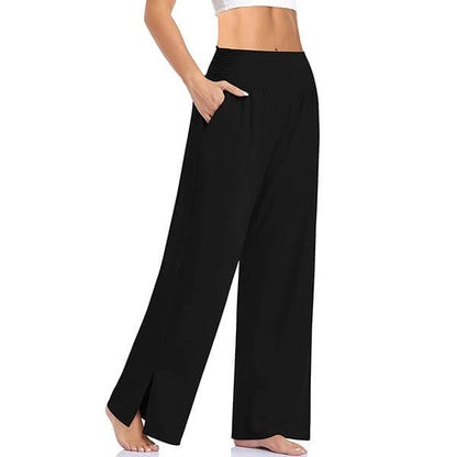 koop twee gratis verzending  Dames wijde pijpen Casual Loose Yoga Sweatpants